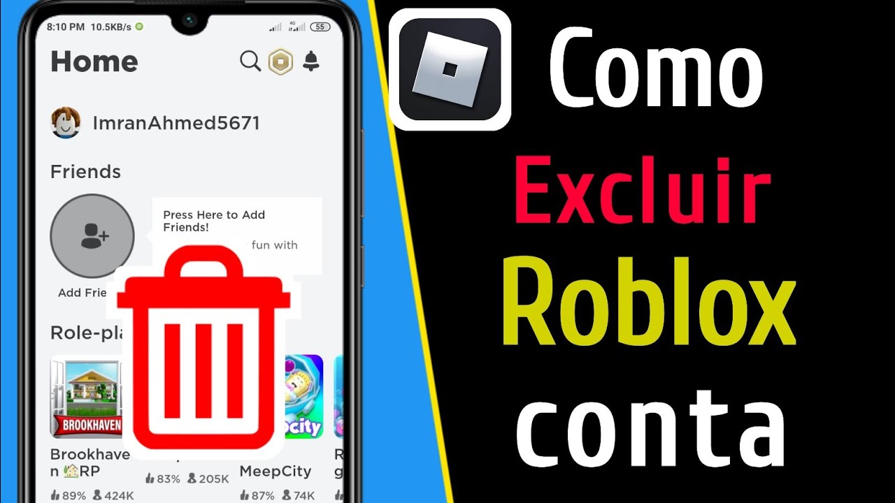 Como excluir sua conta Roblox - 2021  Como excluir sua conta no Roblox  Mobile 