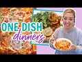 Quick and easy dinner ideas  sheet pan and casserole recipes  must try one dish dinners