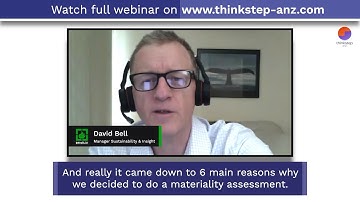 How Materiality Assessment has helped InfraBuild to identify & rank ESG topics - Webinar Trailer