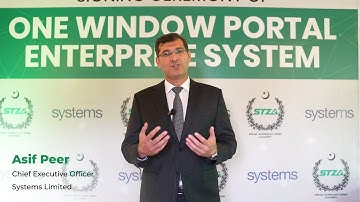 Conversations with Asif Peer at STZA One Window Signing Ceremony