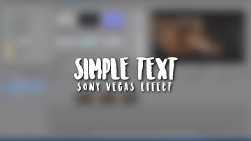 #1 text effects | sony vegas tutorial