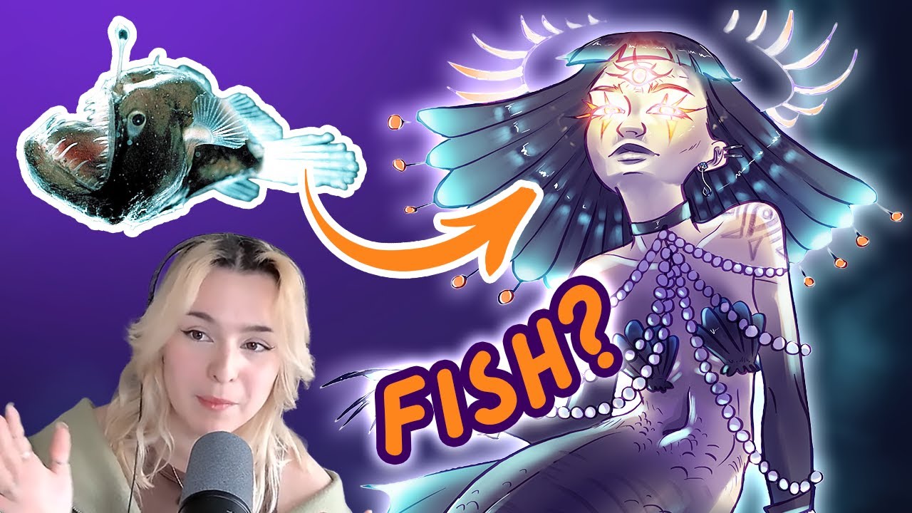 Creapy New Fish Drawing a Mermaid Based on a Creepy Fish | SPEEDPAINT (Photoshop) - YouTube