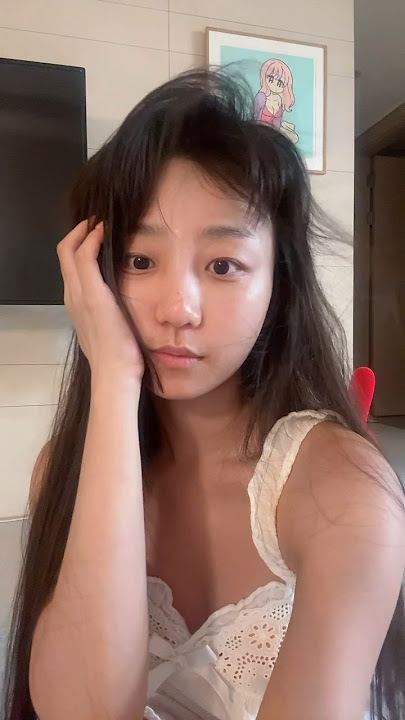 すっぴんです🌿After a shower🚿긴 출장 후 집🏠