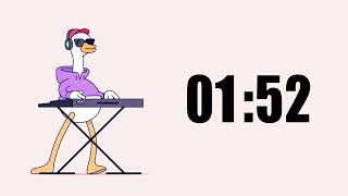 Countdown Timer 3 minutes  - Duck Dancing DJ - Tick tock