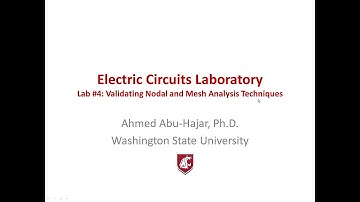 Validating Nodal Analysis and Mesh Analysis Techiniques