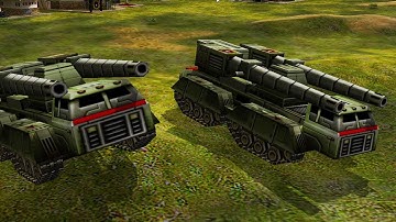 Super Nuke Cannon vs 2 USA Generals X | Mod REBORN LAST STAND v5.05 | C&C Generals Zero Hour