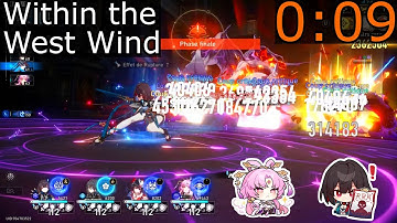 HSR Within the West Wind in [00:09] | Divergent Universe Speedrun