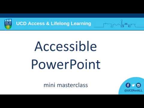 Accessible PowerPoint Presentations