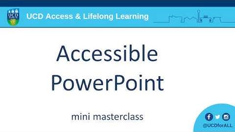Accessible PowerPoint