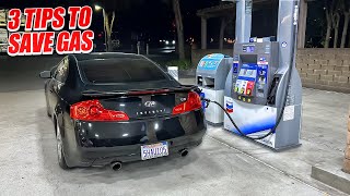 3 HELPFUL TIPS TO SAVE YOUR MPG FOR YOUR INFINITI G35 & G37