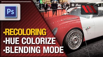 Recoloring white objects in Adobe Photoshop