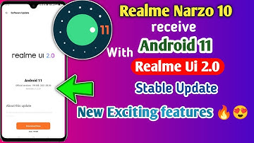 Realme Narzo 10 Android 11 with Realme Ui 2.0 stable update |Realme Narzo 10 New Update|New Features