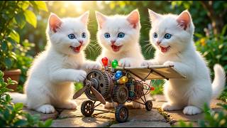 Live 🔴 Mama Cat Makes Tiger Hat For Kittens At Home and Police Cat Save Chiken For Tiger 🐾🎩🐯