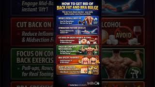 how to get rid of back fat and bra bulge #healthtips #bettersleep