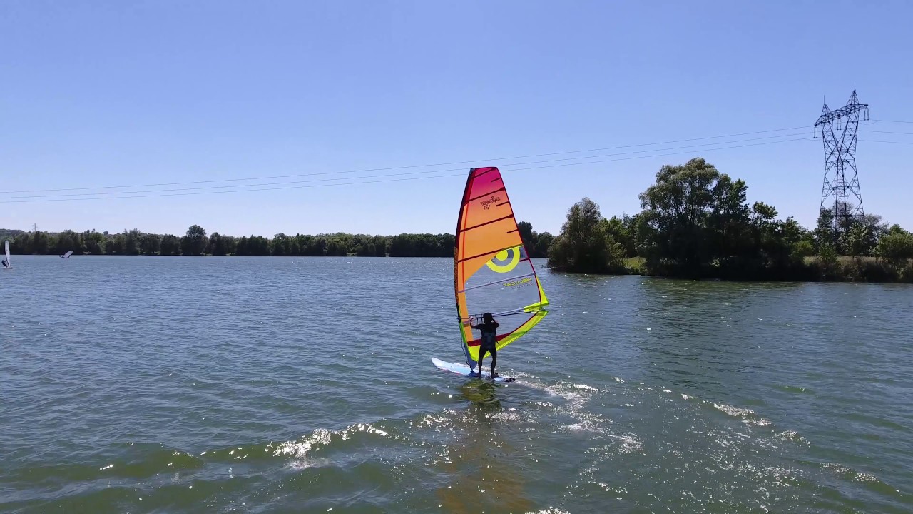 USM voile base de loisir de la Grande Paroisse - planche à voile - YouTube
