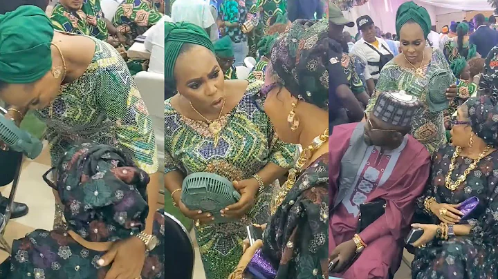 LIZZY ANJORIN KNEELS DOWN TO GREET FAITHIA BALOGUN AS SHOW OF RESPECT AND SUPPORT