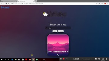 Weather Prediction Application in Flask
