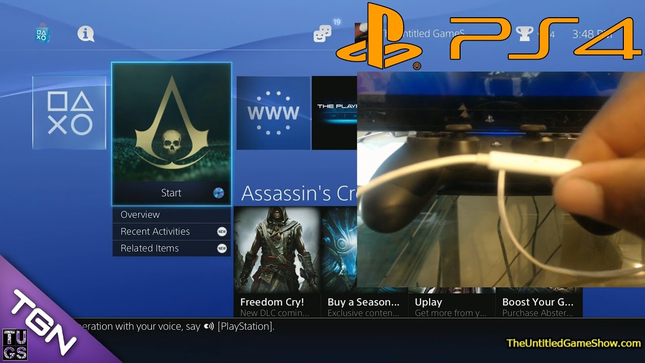 Using Any Headphones for PS4 Voice Commands PS4 Menu Interface Tips