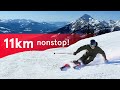 La plus longue piste de ski damrique  11 km sans pause