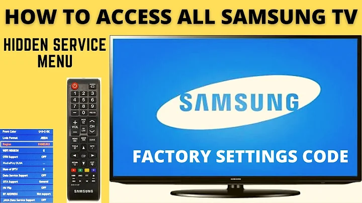 HOW TO ACCESS SAMSUNG TV SERVICE  MENU  || SAMSUNG TV HIDDEN SERVICE MENU