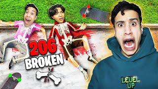 تحدي تكسير العظام من اعلي منزل ام كامل ضد سحس الفأر (ارتفاع 500m)🦴😂- Skate