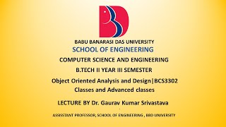 BCS3302| Object Oriented Analysis and Design using UML| Lecture-6