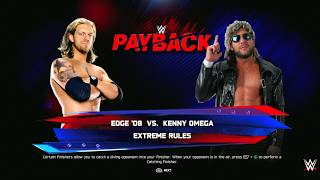 WWE 2K25 Edge vs Kenny Omega - No DQ Match Rated R Superstar vs The Cleaner