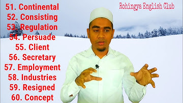 Words used in daily news and Facebook in Rohingya language ( part 2)