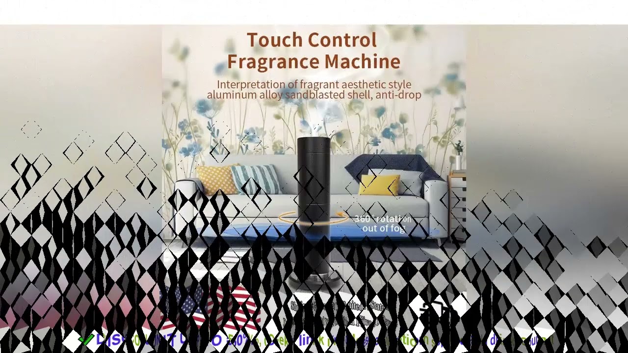 Wifi Perfume Aroma Diffuser Metal Column Air Purifier Electric Smell for Home Essential Oil Auto F