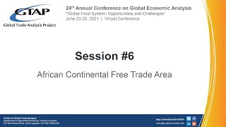 2021 GTAP Conference - African Continental Free Trade Area