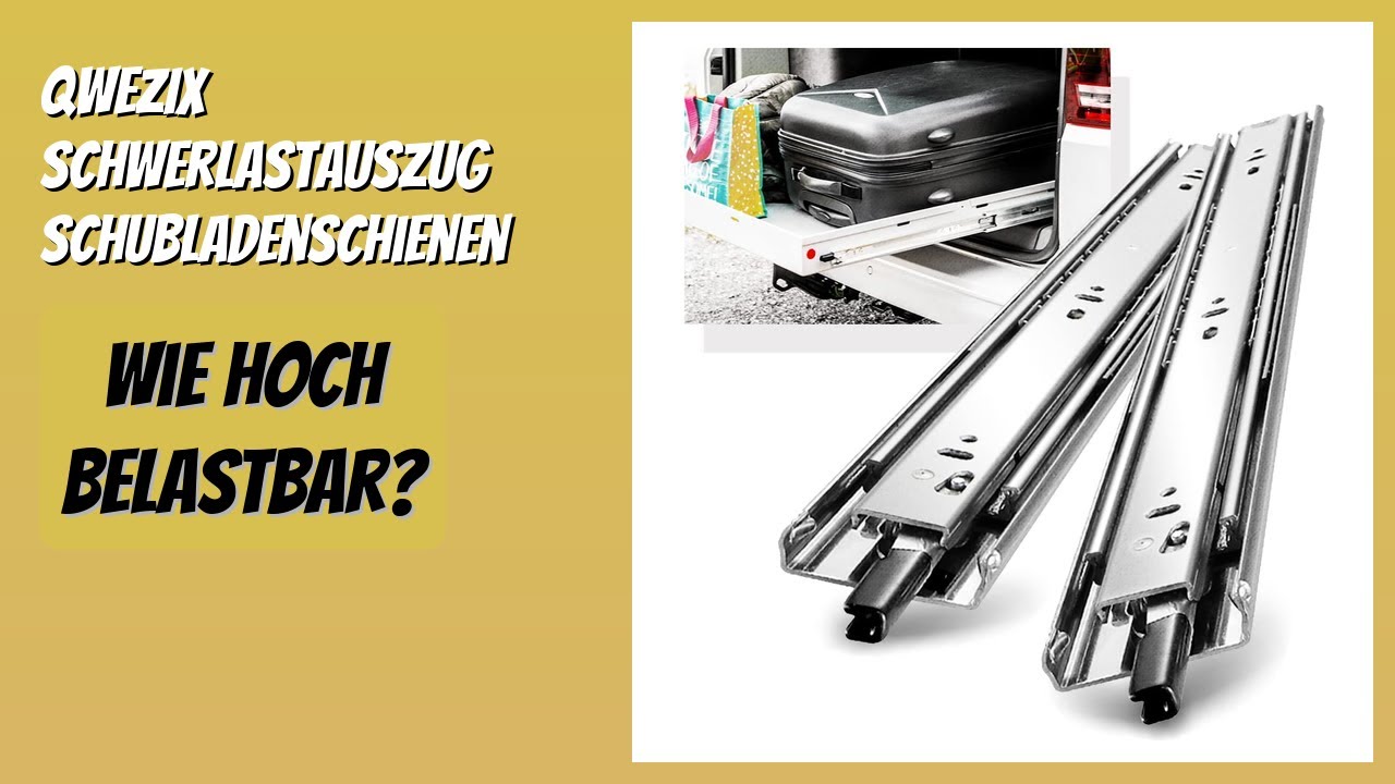 BEWERTUNG (2026): QWEZIX Schwerlastauszug Schubladenschienen 400mm. Infos