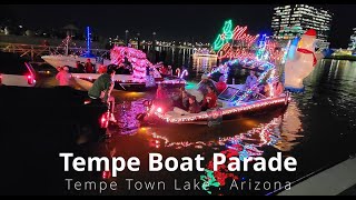 2021 Fantasy of Lights Boat Parade at Tempe Town Lake in Downtown Tempe, AZ