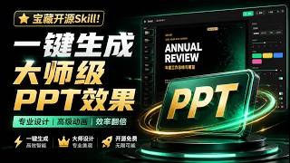 史上最强 PPT Skill 来了？一键做出超级美观、可编辑的 PPT，含多款主题和精美组件 Dashi PPT Skill