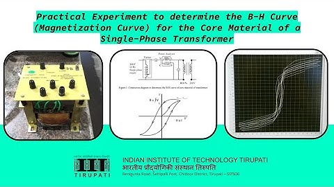 Practical Experiment to determine the B-H Curve for the Core Material of a Single-Phase Transformer