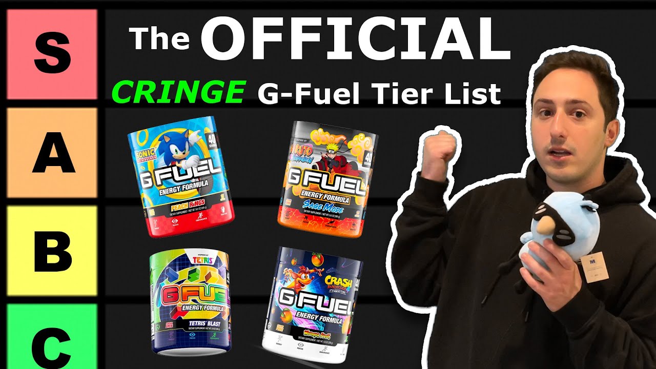 I ranked every cringe G-Fuel flavor - YouTube