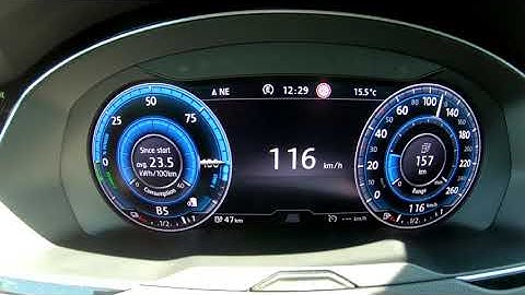 VW PASSAT GTE acceleration E MODE