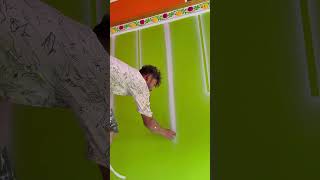 wall design 😍 #painting #viralshorts #trendingshorts #shortsfeed