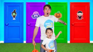 Four Color Halloween Mystery Doors