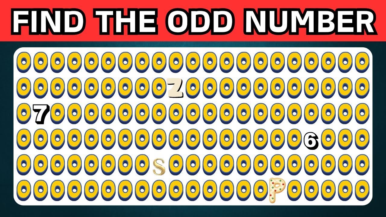 Find the Odd One Out - Number & Letter Edition 2025 🔠 ️ | 30 Fun Levels ...