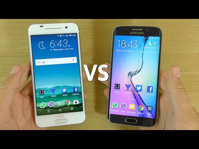 HTC One A9 y Samsung Galaxy S6 Edge - ¡Comparación de velocidad y cámara!