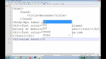 Cara Membuat Website Sederhana dengan Notepad++