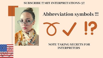 NOTE -TAKING SECRET ALPHABET/ABBREVIATION SYMBOLS #4