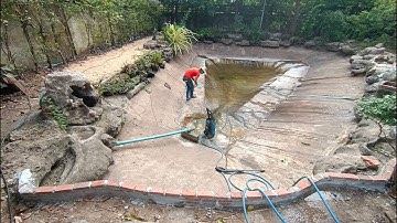 ปัณ ลูกหมาก 111 - วันนี้เป็นบ่อเปล่าแล้ว/ NC. เข้ามาดูหน้างานทำระบบกรองบ่อปลาพี่ปัณก่อนวันลงมือจริง