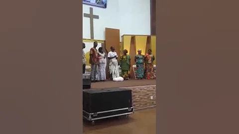 Naming ceremony by the Ewe people (Voltarians) in Ghana