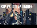 ESP vs LTD vs Ibanez (Metal Guitar Shootout)