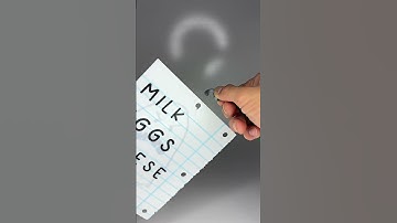 A Floating Shopping List ?!