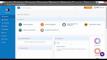 Employees & Admin Users in HR Partner