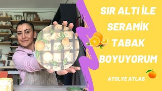 Sır Altı Ile Seramik Tabak Boyuyorum