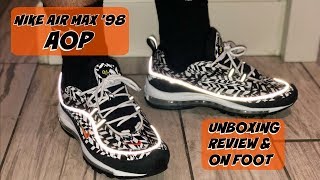 nike air max 98 aop black