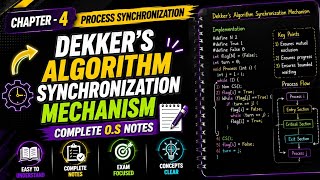 Dekker's Algorithm Synchronization Mechanism in Operating system